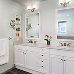 Master bathroom, Cambridge, MA - Architect: LaFreniere Architects