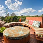 Roof terrace, South End, Boston, MA - Designer: Lee Kimball